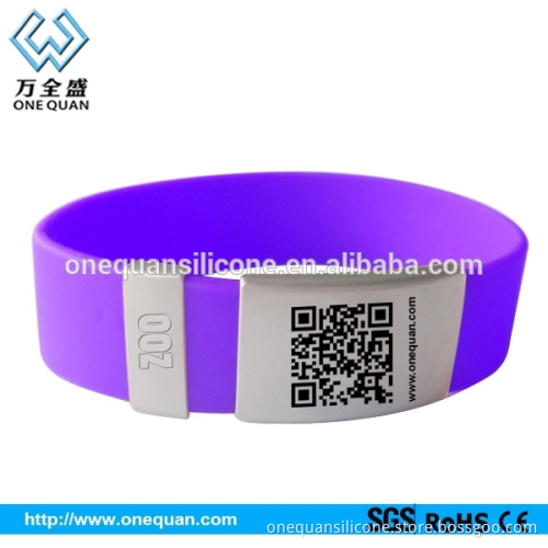 Factory wholesale scannable silicone bracelets